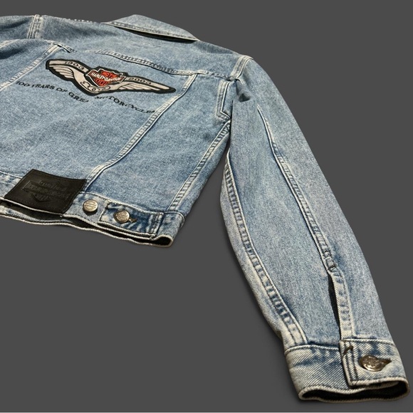Harley-Davidson 100 Years ©️2003 Blue Denim Jacket - Picture 5 of 5